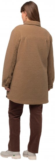 Ulla Popken Reversible Teddy Fleece Quilted Jacket Black - Jaquetas - 