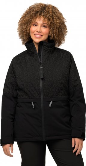 Ulla Popken HYPRAR Waterproof Running Jacket Black - Jaquetas - 