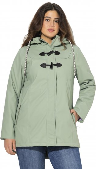 Ulla Popken HYPRAR Rain Jacket Mint Green - Jaquetas - 