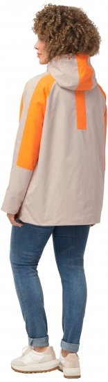 Ulla Popken HYPRAR Color Black Water Repellent Jacket Dark Putty - Jaquetas - 