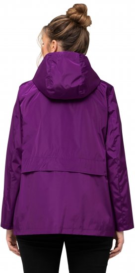 Ulla Popken HYPRAR Water-Repellent Windbreaker Dark Purple - Jaquetas - 