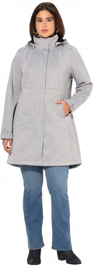 Ulla Popken HYPRAR Melange Softshell Jacket Grey Melange - Jaquetas - 
