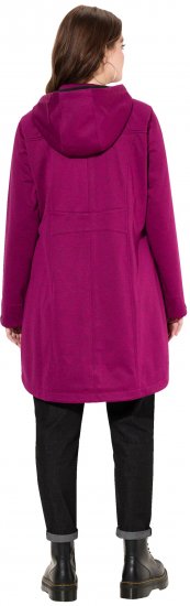 Ulla Popken HYPRAR Melange Softshell Jacket Berry - Jaquetas - 
