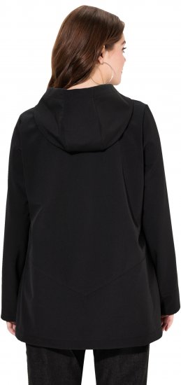 Ulla Popken HYPRAR Water Repellent Softshell Jacket Black - Jaquetas - 