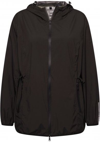 Ulla Popken Lightweight Rain Jacket Black - Jaquetas - 
