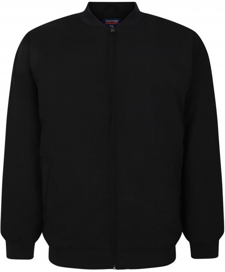 Espionage JT123 Padded Oxford Jacket Black - Casacos - Casacos Homem Tamanhos Grandes