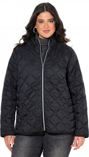 Ulla Popken HYPRAR Lightweight Quilted Water-Repellent Jacket Black - Jaquetas - 