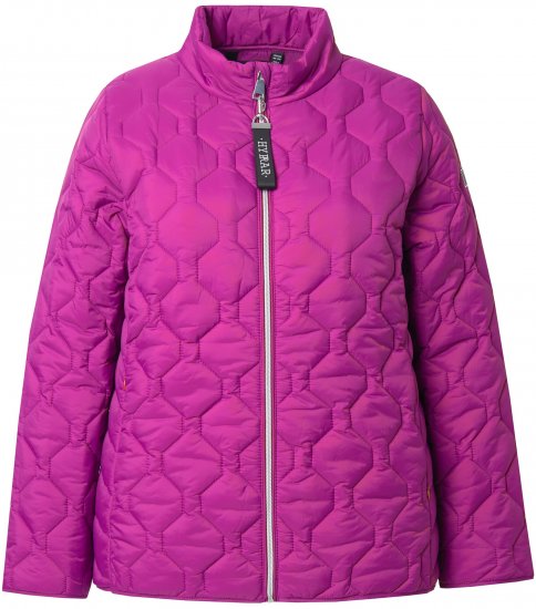 Ulla Popken HYPRAR Lightweight Quilted Water-Repellent Jacket Berry - Jaquetas - 