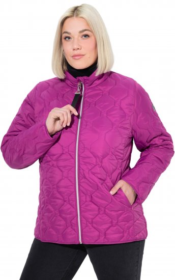 Ulla Popken HYPRAR Lightweight Quilted Water-Repellent Jacket Berry - Jaquetas - 