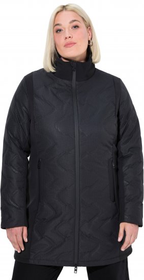 Ulla Popken HYPRAR Laser Quilted Jacket Black - Jaquetas - 