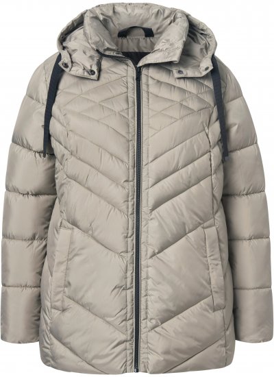 Ulla Popken HYPRAR Water-Repellent Quilted Jacket Medium Grey - Jaquetas - 
