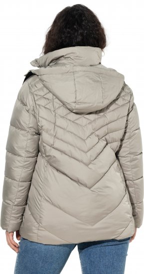 Ulla Popken HYPRAR Water-Repellent Quilted Jacket Medium Grey - Jaquetas - 