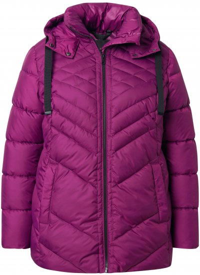 Ulla Popken HYPRAR Water-Repellent Quilted Jacket Berry - Jaquetas - 