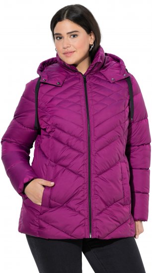 Ulla Popken HYPRAR Water-Repellent Quilted Jacket Berry - Jaquetas - 