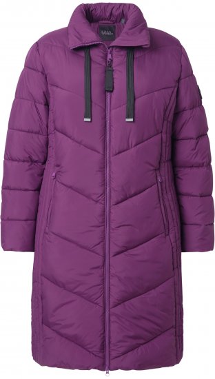 Ulla Popken HYPRAR Longline Water Repellent Jacket Plum - Jaquetas - 