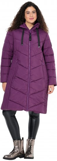 Ulla Popken HYPRAR Longline Water Repellent Jacket Plum - Jaquetas - 