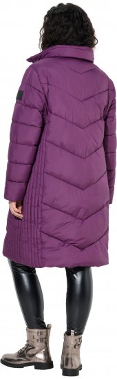 Ulla Popken HYPRAR Longline Water Repellent Jacket Plum - Jaquetas - 