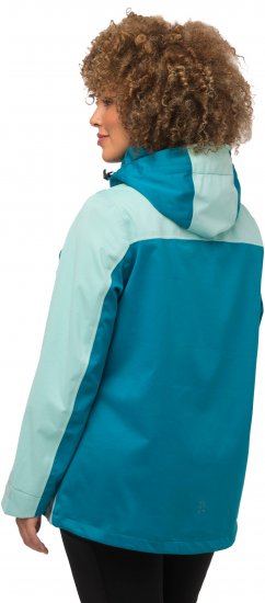 Ulla Popken HYPRAR Lightweight Triple Function Jacket Turquoise - Jaquetas - 