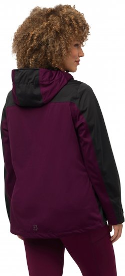 Ulla Popken HYPRAR Lightweight Triple Function Jacket Dark Berry - Jaquetas - 