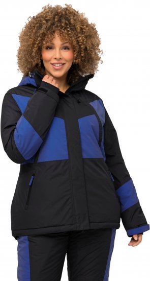 Ulla Popken HYPRAR Color Block Triple Function Ski Jacket Black - Jaquetas - 