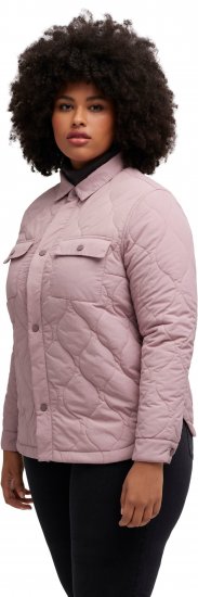 Ulla Popken Wavy Quilted Fully Lined Lightweight Jacket Old Pink - Jaquetas - 