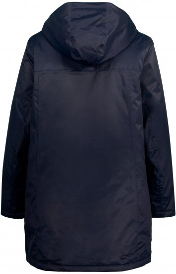 Ulla Popken HYPRAR Triple Function Contrast Trim Quilted Lining Jacket Navy - Jaquetas - 