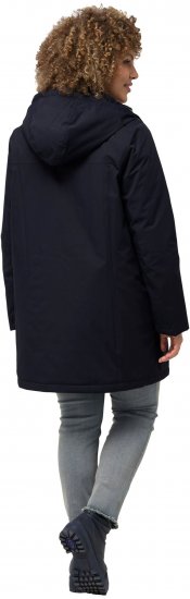 Ulla Popken HYPRAR Triple Function Contrast Trim Quilted Lining Jacket Navy - Jaquetas - 