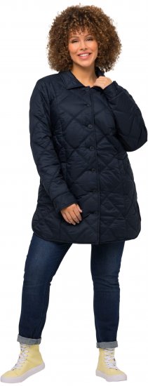 Ulla Popken Quilted Jacket Navy - Jaquetas - 