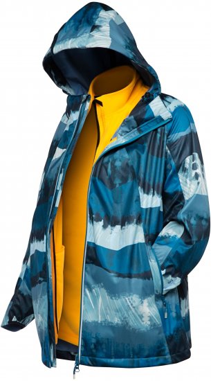 Ulla Popken HYPRAR 2-in-1 Waterproof Fitness Jacket Ink Blue - Jaquetas - 