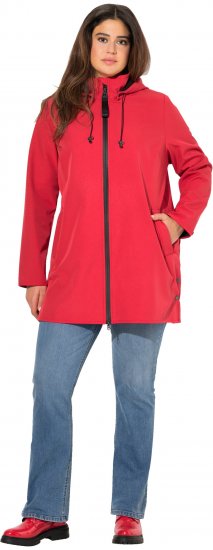 Ulla Popken HYPRAR Softshell Fleece-Lined Jacket Salsa Red - Jaquetas - 