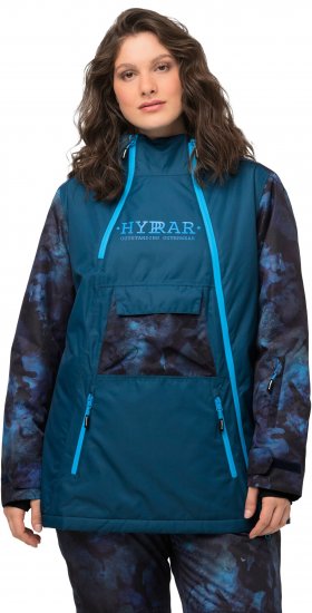 Ulla Popken Asymmetric Triple-Function Performance Ski Jacket Teal - Jaquetas - 