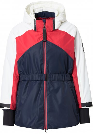 Ulla Popken Performance Peplum Ski Jacket Navy - Jaquetas - 