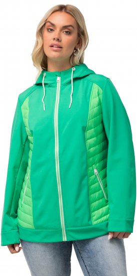 Ulla Popken Hyprar Quilt Mix Jacket Green Spring - Jaquetas - 