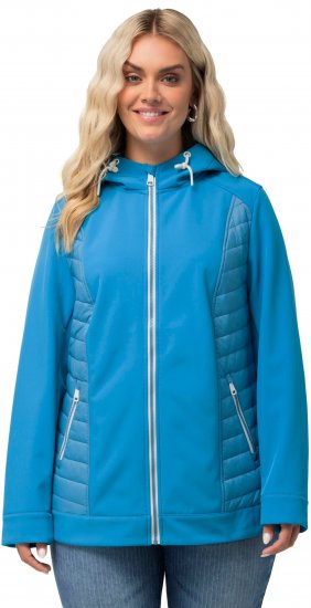 Ulla Popken Hyprar Quilt Mix Jacket Aqua - Jaquetas - 