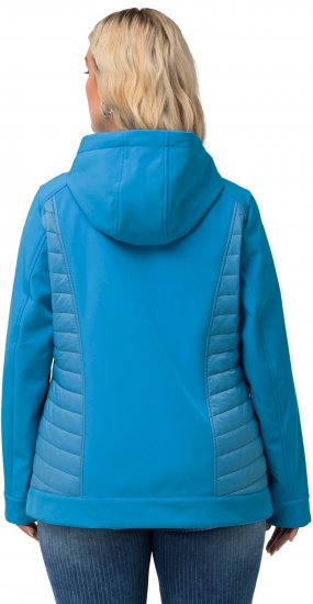 Ulla Popken Hyprar Quilt Mix Jacket Aqua - Jaquetas - 