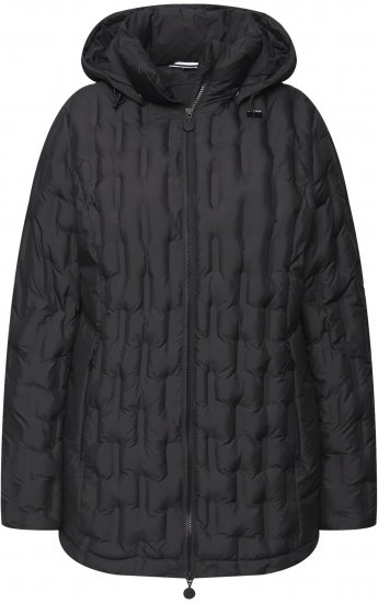 Ulla Popken HYPRAR Channel Quilted Jacket Black - Jaquetas - 