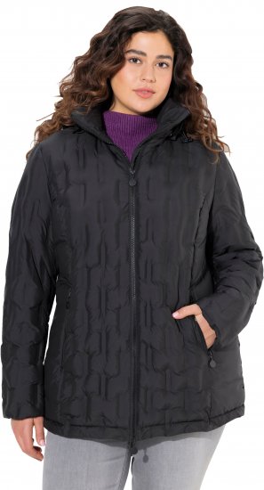 Ulla Popken HYPRAR Channel Quilted Jacket Black - Jaquetas - 