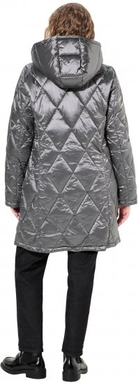 Ulla Popken HYPRAR Diamond Quilted Jacket Silver - Jaquetas - 