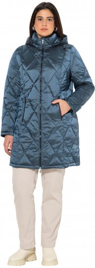 Ulla Popken HYPRAR Diamond Quilted Jacket Teal - Jaquetas - 