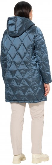 Ulla Popken HYPRAR Diamond Quilted Jacket Teal - Jaquetas - 