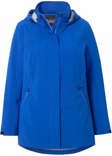 Ulla Popken HYPRAR Triple Function Longline Softshell Jacket Peacock Blue - Jaquetas - 
