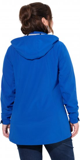 Ulla Popken HYPRAR Triple Function Longline Softshell Jacket Peacock Blue - Jaquetas - 