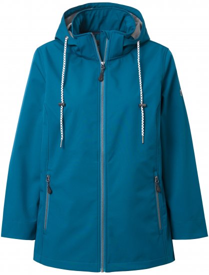 Ulla Popken HYPRAR Triple Function Softshell Jacket Teal - Jaquetas - 