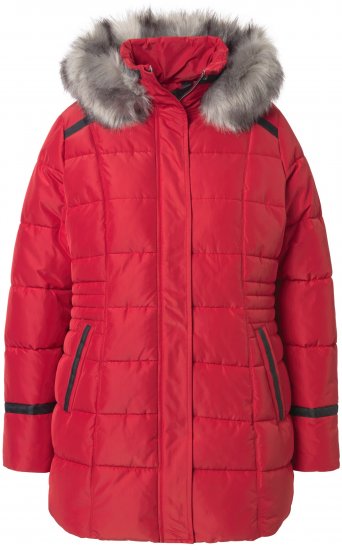 Ulla Popken HYPRAR Quilted Jacket Ruby Red - Jaquetas - 