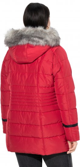 Ulla Popken HYPRAR Quilted Jacket Ruby Red - Jaquetas - 