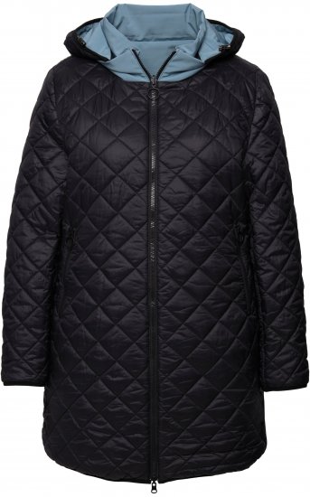 Ulla Popken HYPRAR Reversible Quilted Jacket Grey Blue - Jaquetas - 