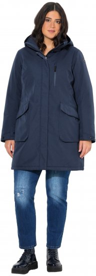 Ulla Popken HYPRAR Drawstring Waist Parka Navy - Jaquetas - 