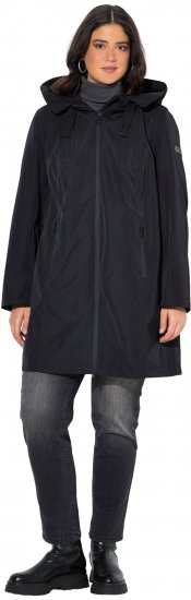 Ulla Popken HYPRAR Waterproof Jacket Black - Jaquetas - 