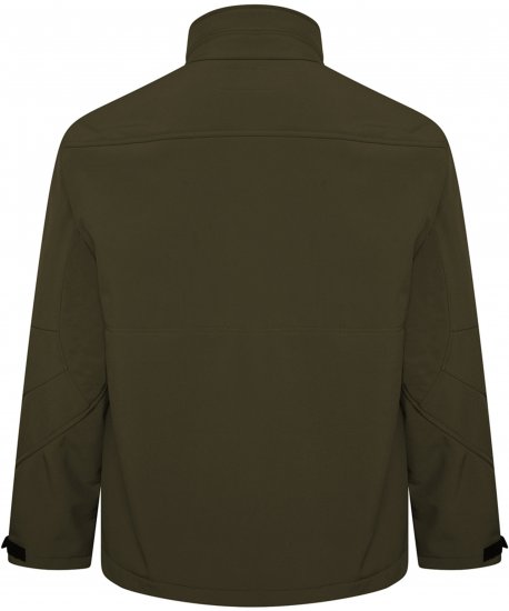 Kam Jeans KV132 Softshell Panelled Jacket Olive - Casacos - Casacos Homem Tamanhos Grandes