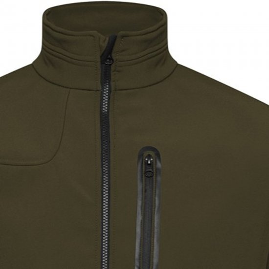 Kam Jeans KV132 Softshell Panelled Jacket Olive - Casacos - Casacos Homem Tamanhos Grandes